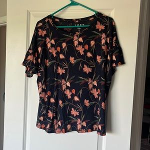 Floral cotton blouse